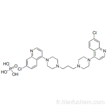 Phosphate de 4,4 &#39;- (1,3-propanediyldi-4,1-pipérazinediyl) bis (7-chloroquinoléine) CAS 85547-56-4
